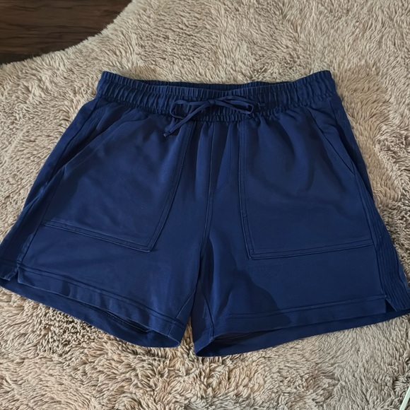 bcg Pants - BCG navy blue soft casual shorts elastic waistband hand pockets women small